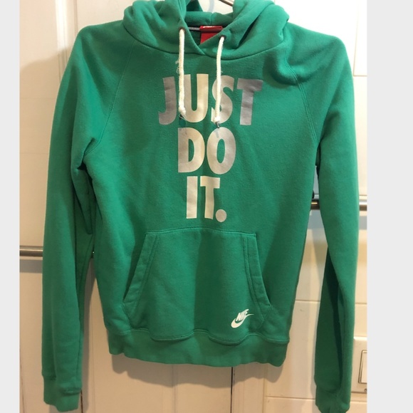 green just do it hoodie